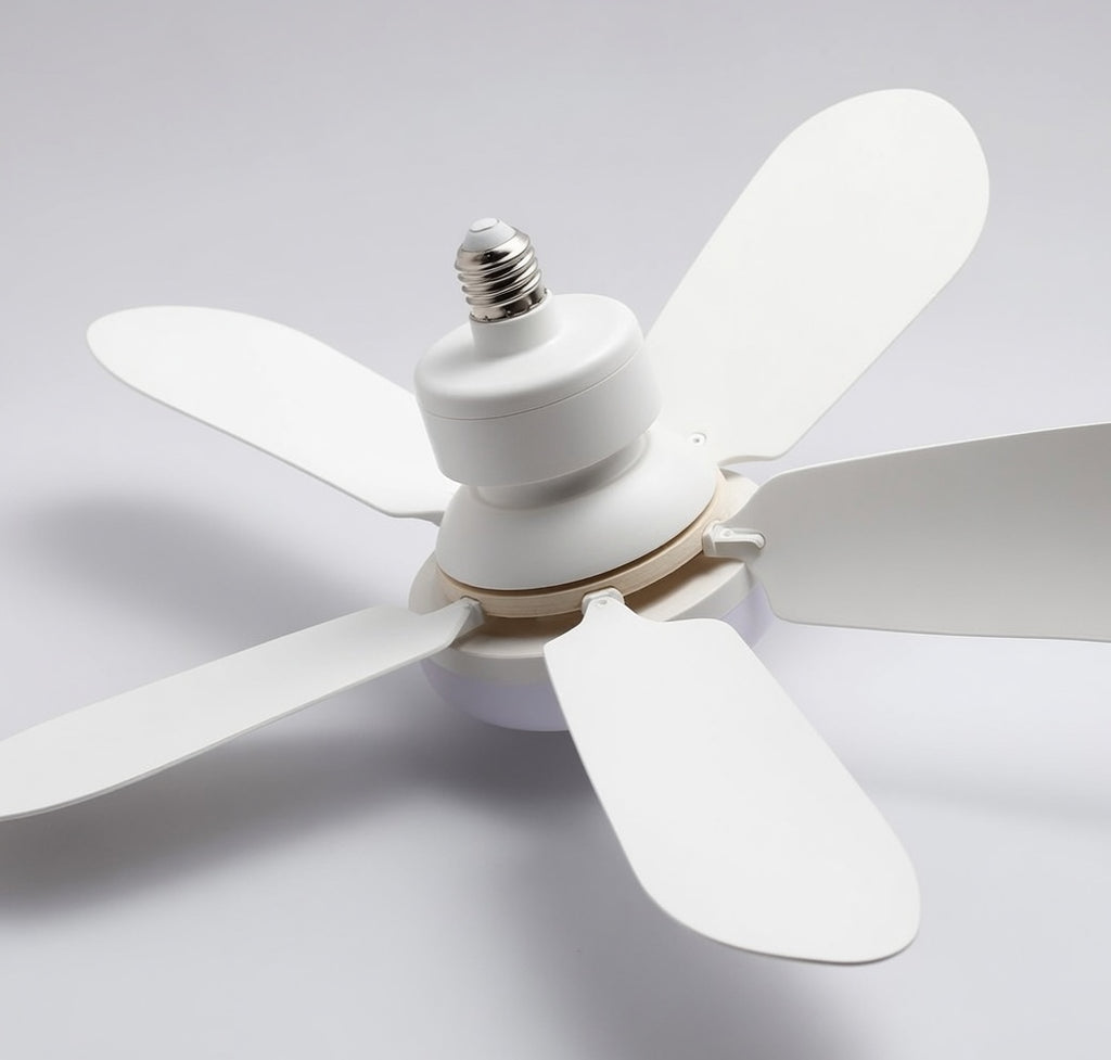 LED 40W ceiling fan light E27 with remote control for dimming, suitable for living room, study, household use, 85-265V