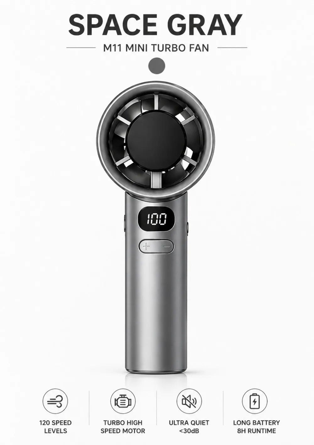 Handheld Turbo Fan High Speed Cooling