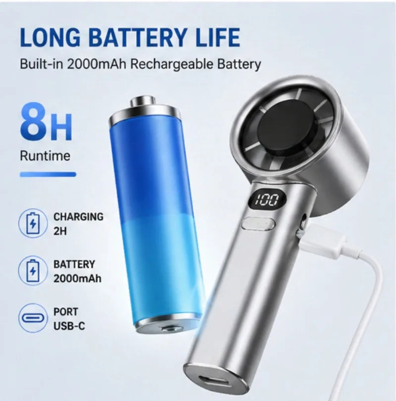 Handheld Turbo Fan High Speed Cooling