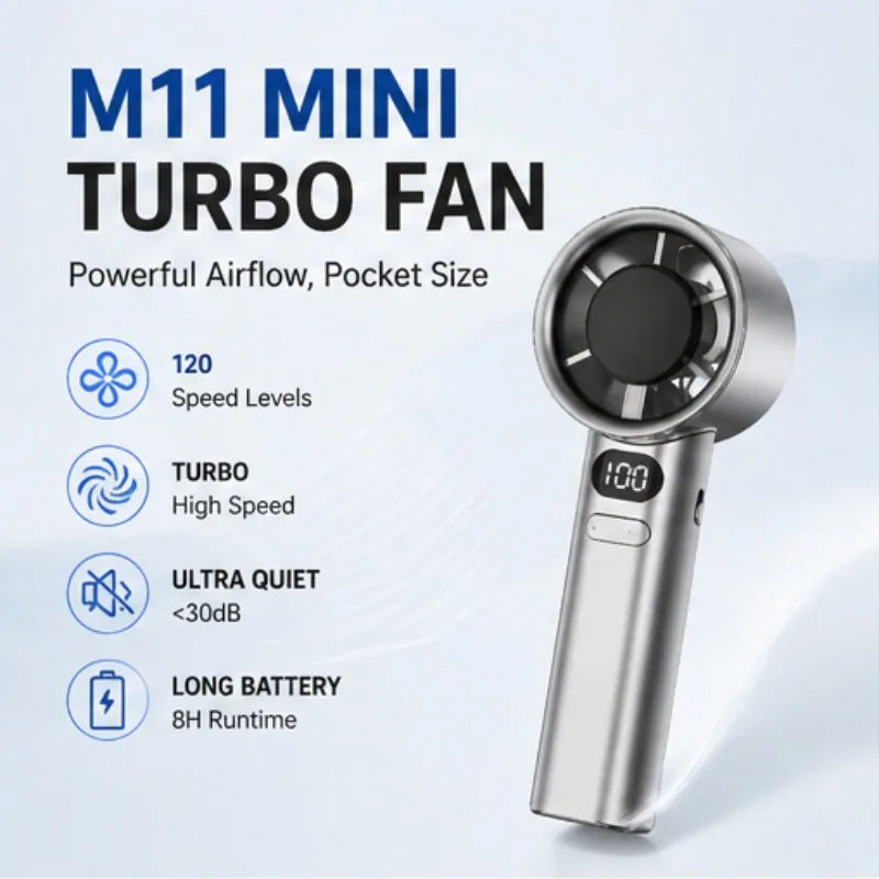 Handheld Turbo Fan High Speed Cooling