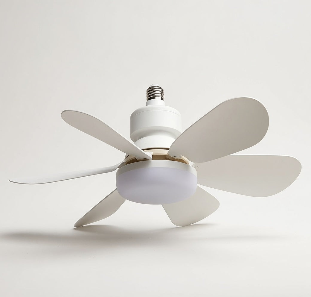 LED 40W ceiling fan light E27 with remote control for dimming, suitable for living room, study, household use, 85-265V